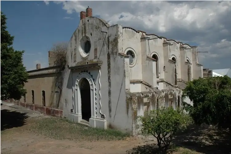 Capilla en la ex hacienda de Mogotes.